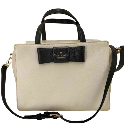 ケイトスペード Kate spade リボン 2WAY シボレザー ボックス ショルダー バッグ レディース