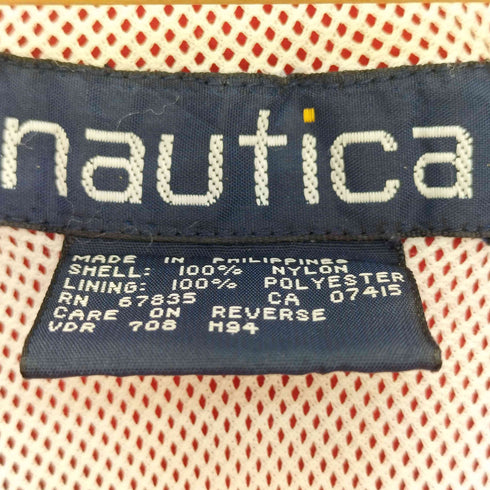 ノーティカ NAUTICA 90S 小文字タグ 裏地メッシュ パッカブル ナイロンジャケット メンズ import:XL