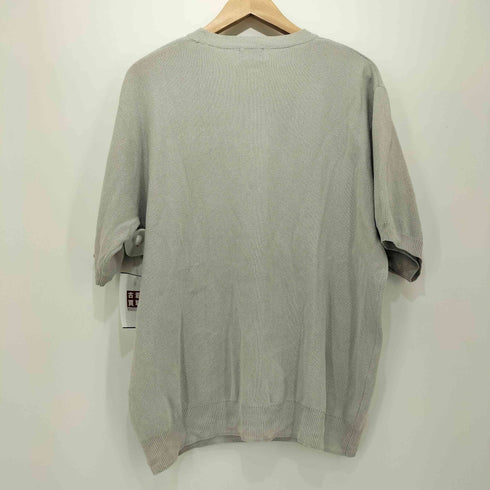 ユナイテッドアローズグリーンレーベルリラクシング UNITED ARROWS green label relaxing 25SS ペーパー ハーフミラノ ニット クルーネック 半袖Tシャツ メンズ JPN:M
