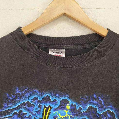 オニータ ONEITA 90s 袖 裾シングルステッチ Nascar Darrell Waltrip Takin the 90s By Storm Tシャツ カットソー メンズ JPN:XL