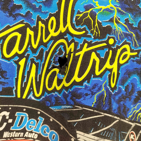 オニータ ONEITA 90s 袖 裾シングルステッチ Nascar Darrell Waltrip Takin the 90s By Storm Tシャツ カットソー メンズ JPN:XL