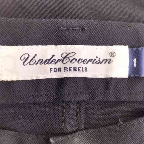 アンダーカバー UNDERCOVER 裾テープ リフレクターライン クロップド スキニーパンツ レディース JPN:1