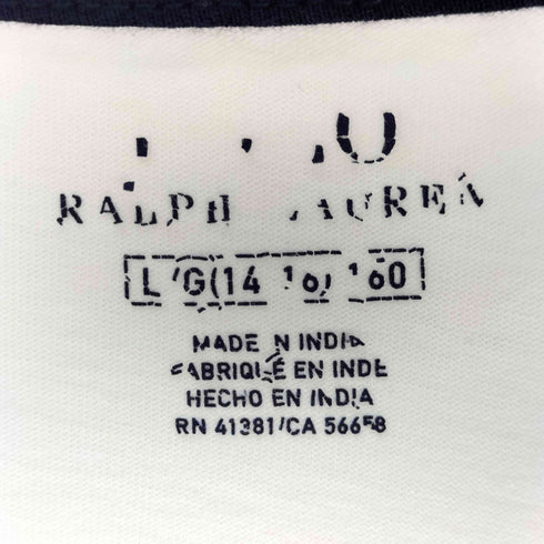 ポロラルフローレン POLO RALPH LAUREN ナンバリング デカポニー刺繍 クルーネック 半袖Tシャツ メンズ JPN:L