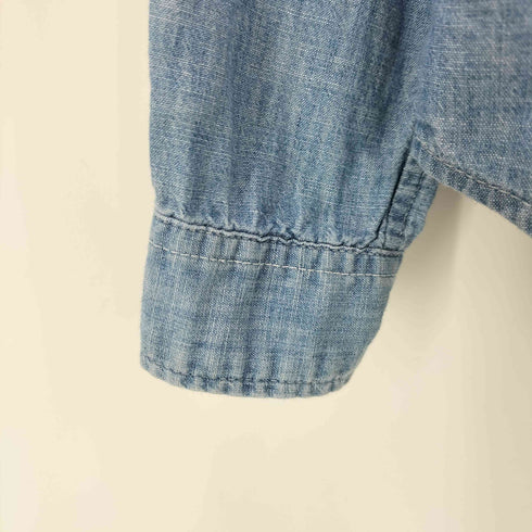 ポロラルフローレン POLO RALPH LAUREN ポニー刺繍 長袖シャンブレーシャツ レディース 16