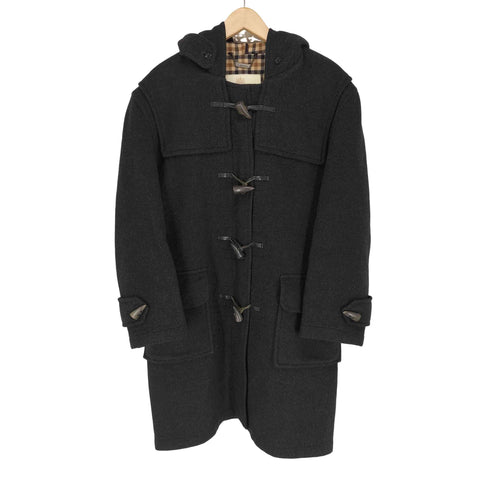 アクアスキュータム AQUASCUTUM MADE IN ENGLAND 裏地チェックウールダッフルコート メンズ