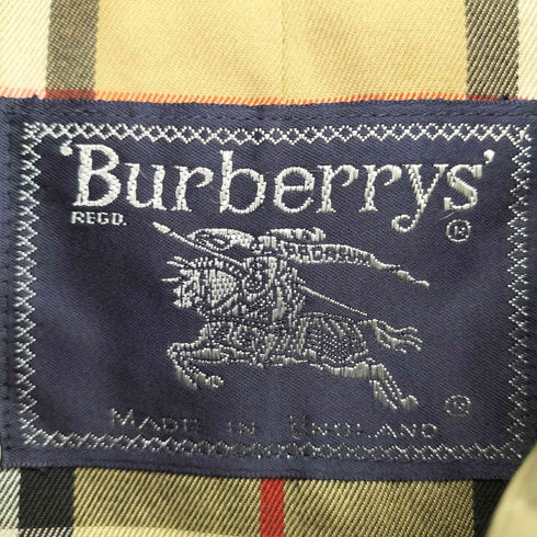 バーバリーズ BURBERRYS MADE IN ENGLAND 裏地ノヴァチェックステンカラーコート メンズ