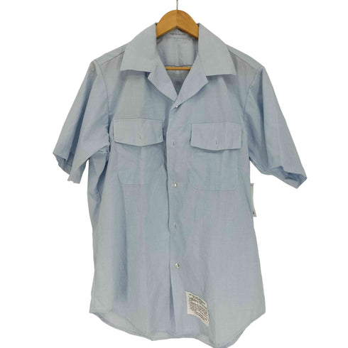 ユーエスアーミー U.S. ARMY DURABLE PRESS SHORT SLEEVE SHIRT ポリ コットン ショート スリーブ 開襟 オープンカラー ミリタリー シャツ メンズ 16