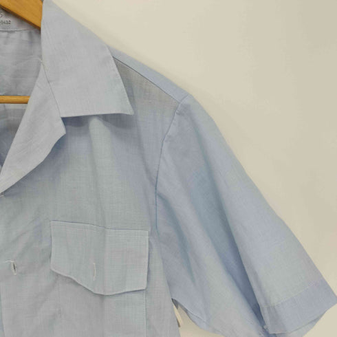 ユーエスアーミー U.S. ARMY DURABLE PRESS SHORT SLEEVE SHIRT ポリ コットン ショート スリーブ 開襟 オープンカラー ミリタリー シャツ メンズ 16