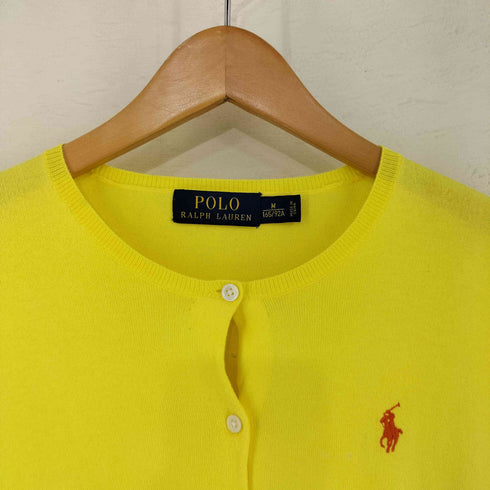 ポロラルフローレン POLO RALPH LAUREN ポニー刺繍 クルーネックカーディガン レディース import:M