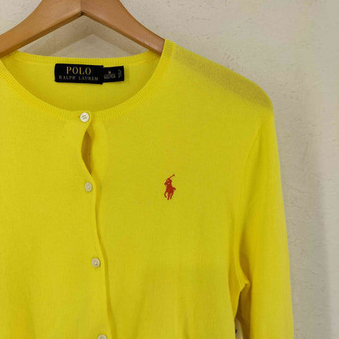 ポロラルフローレン POLO RALPH LAUREN ポニー刺繍 クルーネックカーディガン レディース import:M