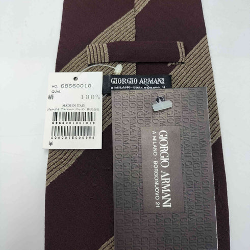 ジョルジオアルマーニ Giorgio Armani 90S イタリア製 黒タグ シルク トラッド ネクタイ メンズ