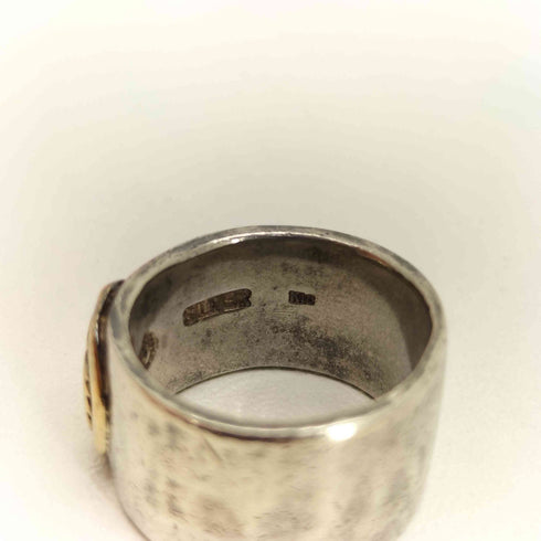 TADY&KING SILVER×K18 GPウルフ 平打ちリング レディース 9号