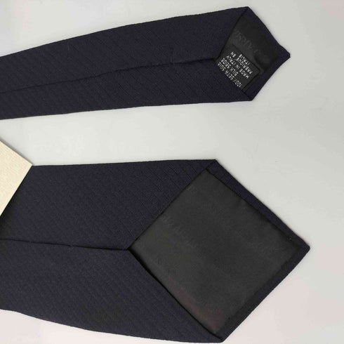 ジョルジオアルマーニ Giorgio Armani 90S イタリア製 白タグ CRAVATTE 凹凸 ストライプ シルク ネクタイ メンズ