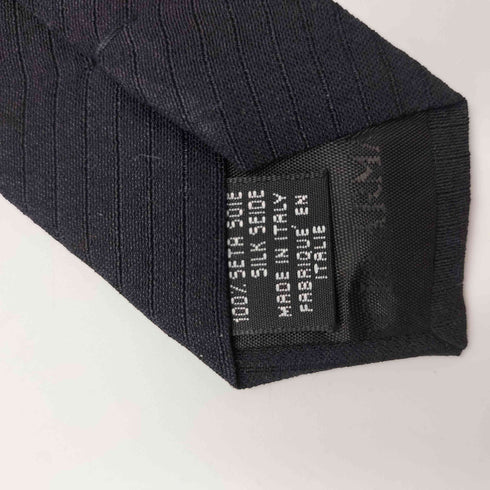 ジョルジオアルマーニ Giorgio Armani 90S イタリア製 白タグ CRAVATTE 凹凸 ストライプ シルク ネクタイ メンズ