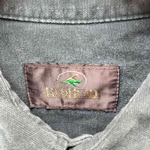 レッドヘッド RED HEAD 90S ヘビーコットン フラップポケット ワーク シャツ メンズ import:L