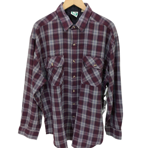 APPALACHIAN TRAIL 90S フラップポケット チェック アクリル L/S シャツ メンズ import:L