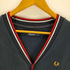 フレッドペリー FRED PERRY ロゴ刺繍 鹿の子カーディガン メンズ import:S