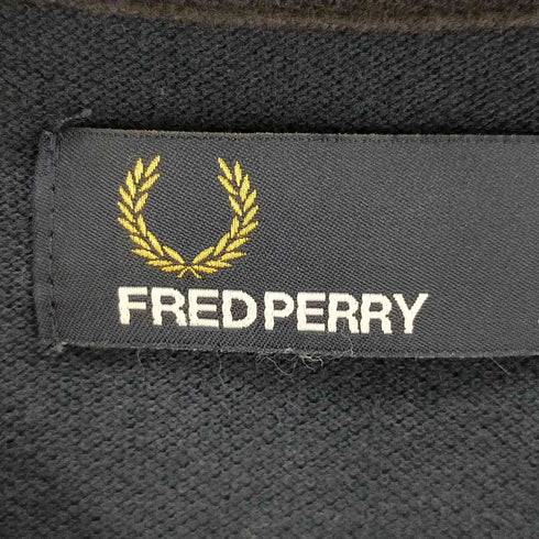 フレッドペリー FRED PERRY ロゴ刺繍 鹿の子カーディガン メンズ import:S