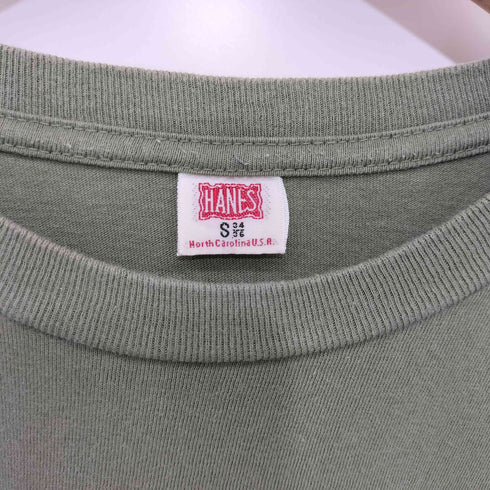 ヘインズ Hanes ロゴプリント ショートスリーブクルーネックTシャツ メンズ import:S