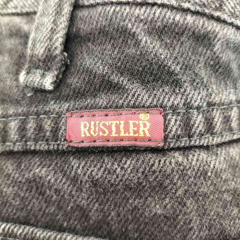 ラスラー RUSTLER 00S メキシコ製 05107 ジップフライ ブラック デニム パンツ メンズ 38 x 29