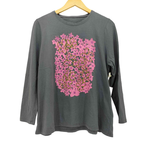 CRaFT HIRO フラワー刺繍 L/S クルーネックTシャツ メンズ F