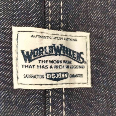 ワールドワーカーズ WORLD WORKERS デニムオーバーオール メンズ M
