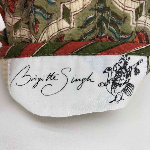 Brigitte Singh ブリジット・シン ブロックプリント キルティング 花柄 コインケース 小物入れ レディース