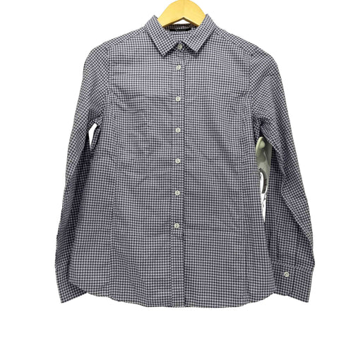 アクアスキュータム AQUASCUTUM 総柄 L/S レギュラーカラー シャツ レディース 10