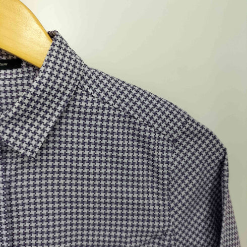 アクアスキュータム AQUASCUTUM 総柄 L/S レギュラーカラー シャツ レディース 10