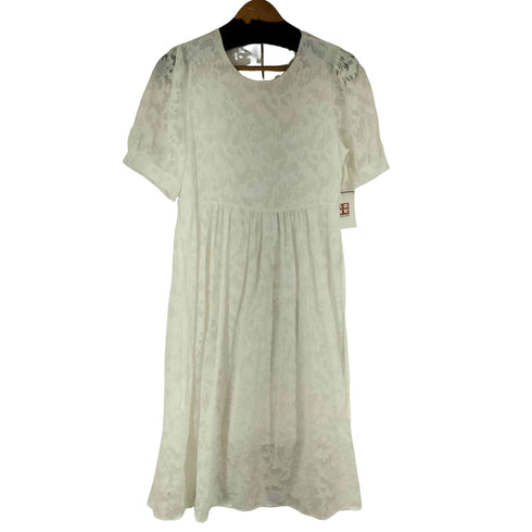 s/s カットワーク ワンピース レディース