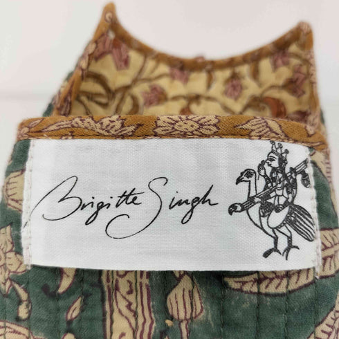 Brigitte Singh ブリジット・シン ブロックプリント キルティング 花柄 コインケース 小物入れ レディース