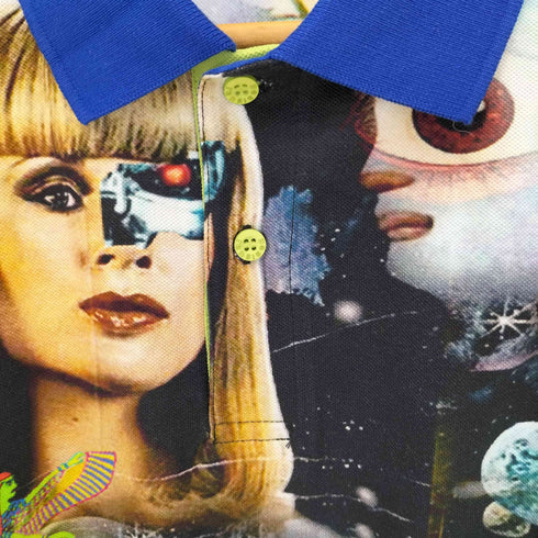 デシグアル Desigual 22AW Alien collage polo shirt メンズ import:L