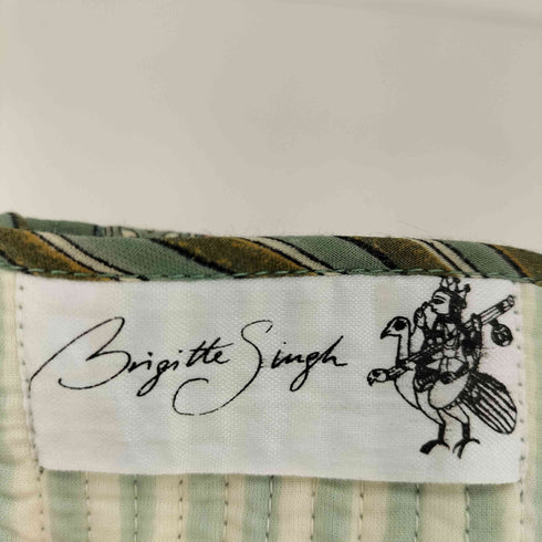 Brigitte Singh ブリジット・シン ブロックプリント キルティング 花柄 ストライプ コインケース 小物入れ レディース