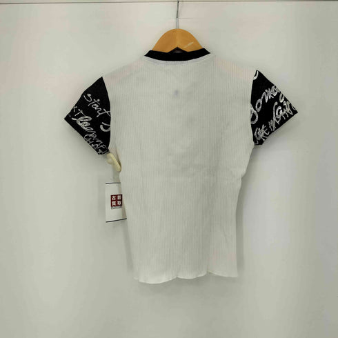 デシグアル Desigual ニュースペーパー デジタルパッチワーク Tシャツ レディース JPN:S