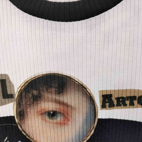 デシグアル Desigual ニュースペーパー デジタルパッチワーク Tシャツ レディース JPN:S