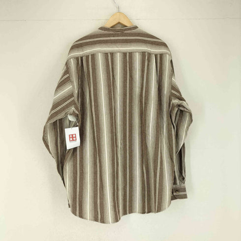 トミーヒルフィガー TOMMY HILFIGER 90s ストライプバンドカラーシャツ メンズ JPN:XL