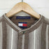 トミーヒルフィガー TOMMY HILFIGER 90s ストライプバンドカラーシャツ メンズ JPN:XL