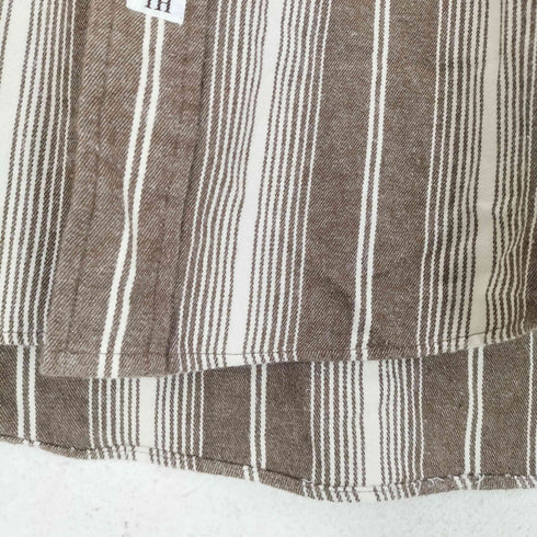 トミーヒルフィガー TOMMY HILFIGER 90s ストライプバンドカラーシャツ メンズ JPN:XL