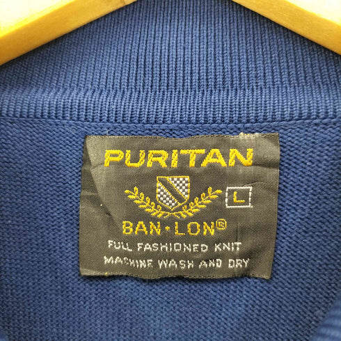ピューリタン PURITAN 70S BAN-LON ニットポロシャツ メンズ import:L