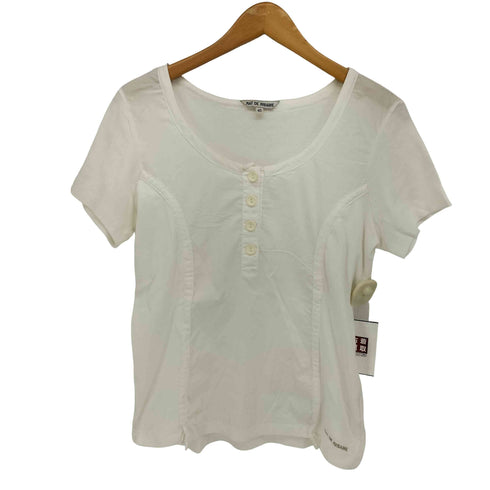 MAT DE MISAINE ドロストヘンリ―ネック 切替 S/S カットソー レディース FR:40