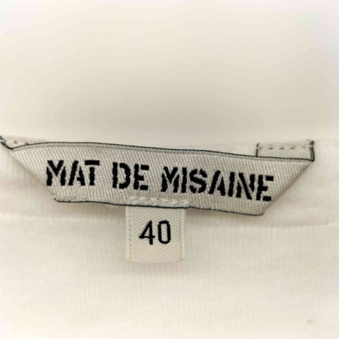 MAT DE MISAINE ドロストヘンリ―ネック 切替 S/S カットソー レディース FR:40