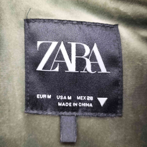 ザラ ZARA ナイロン切替フリースジャケット レディース import:M