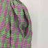 ザラ ZARA CHECK PRINT DRESS パフスリーブ Vネック ロングワンピース ドレス レディース L