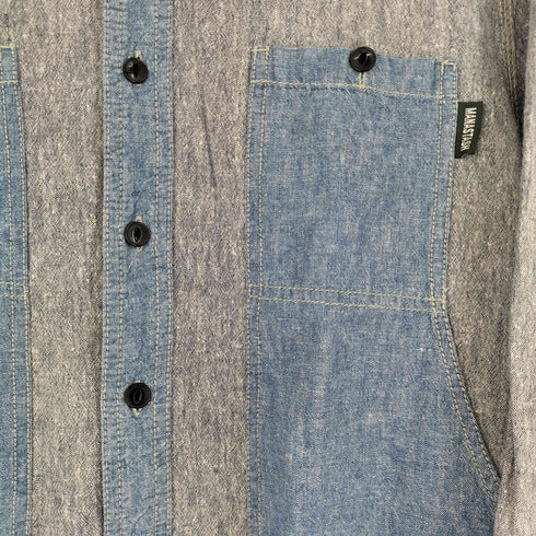 マナスタッシュ MANASTASH 90S L/S ツートーン シャツ メンズ JPN:L