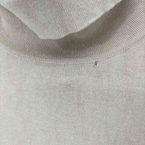 ローレンラルフローレン LAUREN RALPH LAUREN タートルネック ロゴ刺繍半袖ニット レディース S