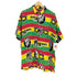 roots rasta reggae ラスタカラー半袖シャツ メンズ JPN:L