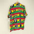 roots rasta reggae ラスタカラー半袖シャツ メンズ JPN:L