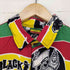 roots rasta reggae ラスタカラー半袖シャツ メンズ JPN:L