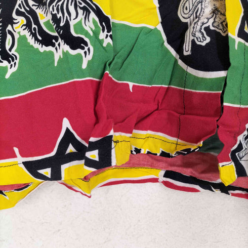 roots rasta reggae ラスタカラー半袖シャツ メンズ JPN:L