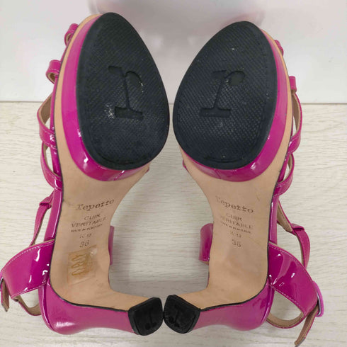 レペット repetto エナメルストラップ サンダル レディース 36